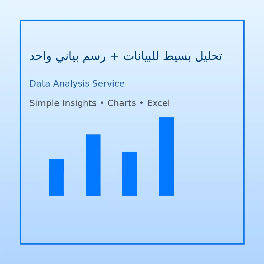 تحليل بسيط للبيانات + رسم بياني واحد