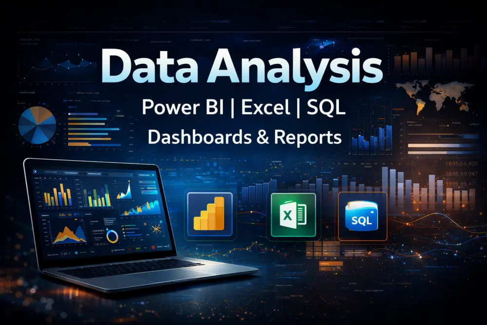 أقدم خدمات تحليل البيانات بداية من تنظيفها ومعالجتها باستخدام Excel وSQL، وصولًا لاستخراج رؤى واضحة تدعم اتخاذ القرار. كما أصمم تقارير ولوحات معلومات (Dashboards) تفاعلية باستخدام Power BI