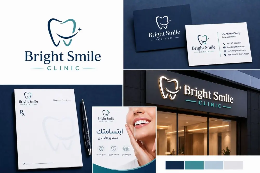 تصميم شعار احترافي + هوية بصرية كاملة | Logo & Brand Identity Design