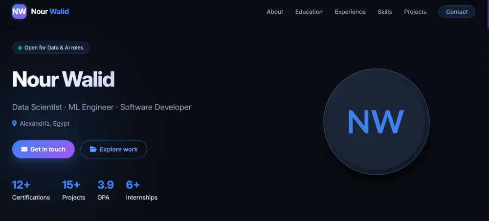 portfolio website