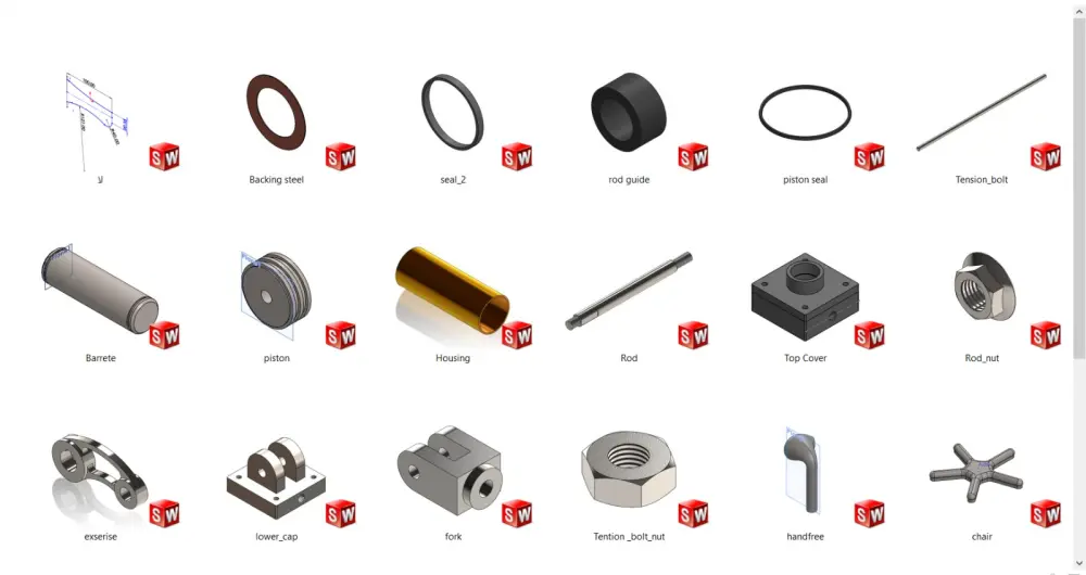 تصميم ميكانيكي باستخدام SolidWorks