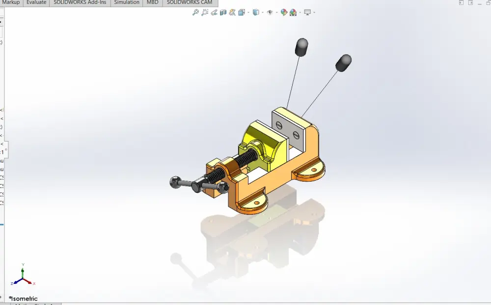 تصميم ميكانيكي باستخدام SolidWorks