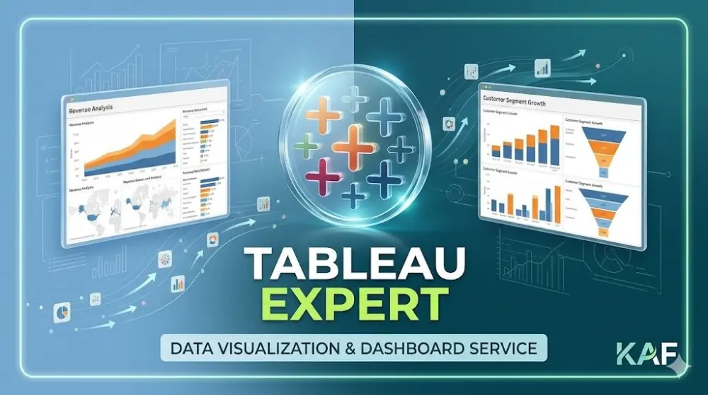 تصميم لوحات تحكم تفاعلية (Dashboards) وتحليل بيانات احترافي باستخدامTABLEAU.