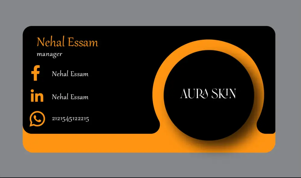 تصميم كارت عمل (Business Card) احترافي ومبتكر يعبر عن هويتك.
