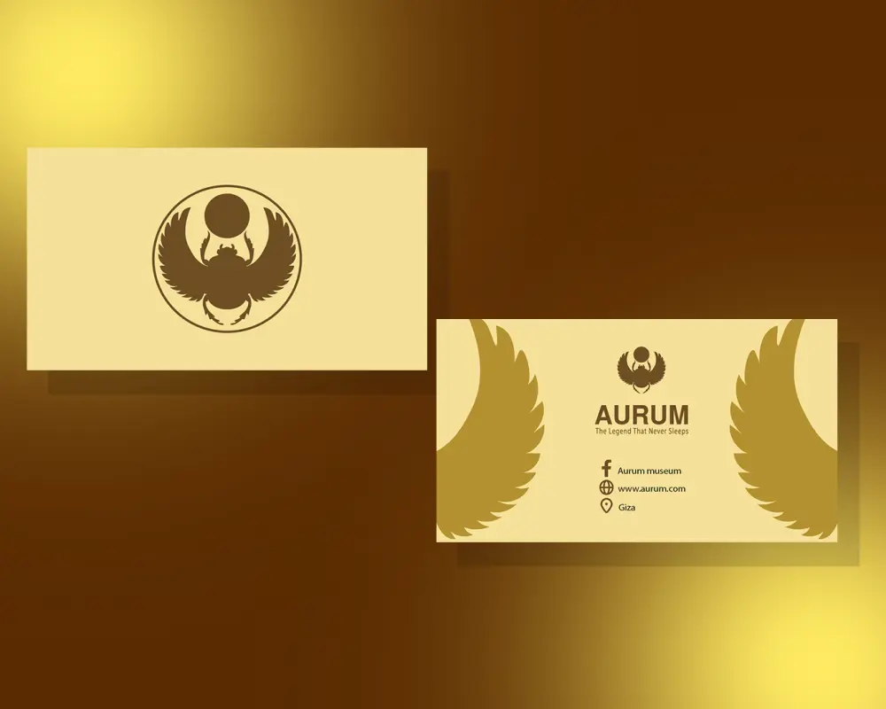 تصميم كارت عمل (Business Card) احترافي ومبتكر يعبر عن هويتك.