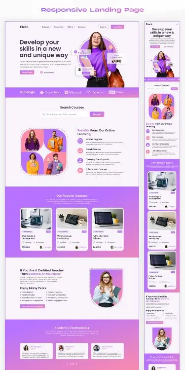 سأصمم صفحه Landing Page احترافيه وعصريه لموقعك الالكتروني