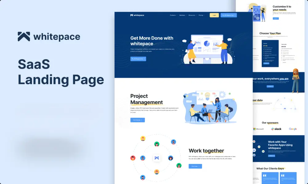 سأقوم بتصميم Landing Page احترافية متوافقة مع محركات البحث