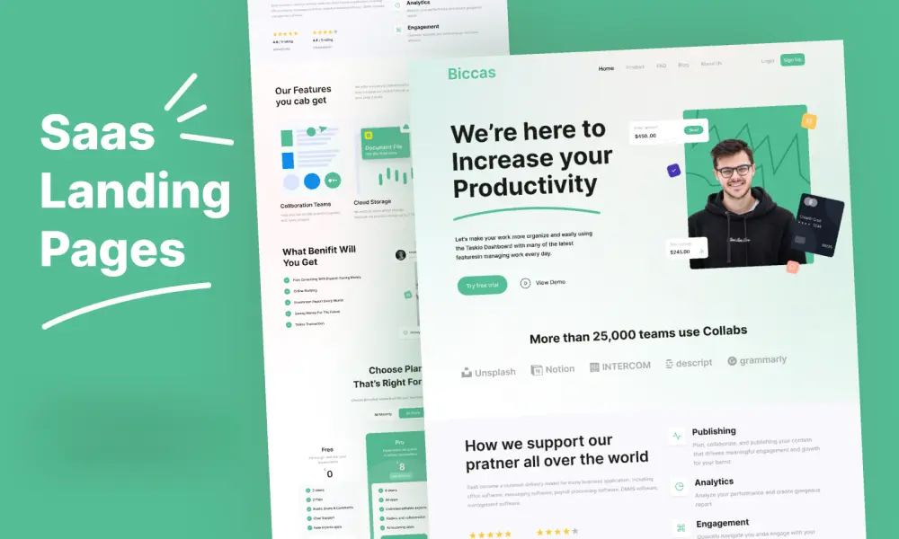 سأقوم بتصميم Landing Page احترافية متوافقة مع محركات البحث