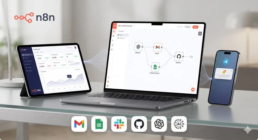 أتمتة أعمالك بالكامل باستخدام n8n وAI لتوفير الوقت والتكاليف