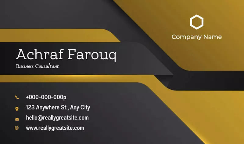 تصميم بطاقات أعمال شخصية و للشركات