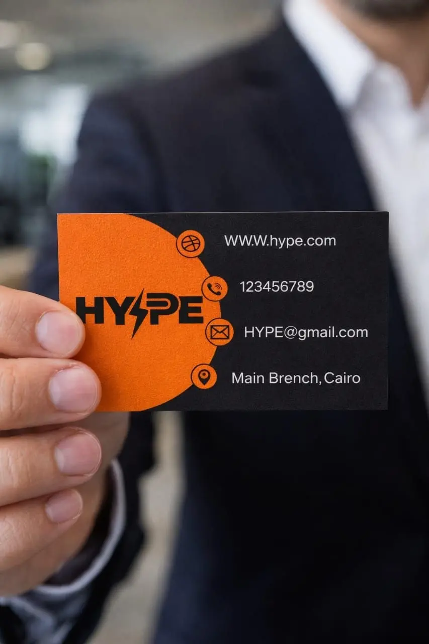 تصميم كارت شخصي (Business Card) احترافي ومبتكر يعبر عن هويتك