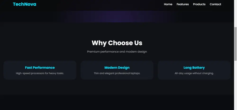 تصميم وتطوير صفحة هبوط احترافية ومتجاوبة باستخدام HTML CSS JavaScript