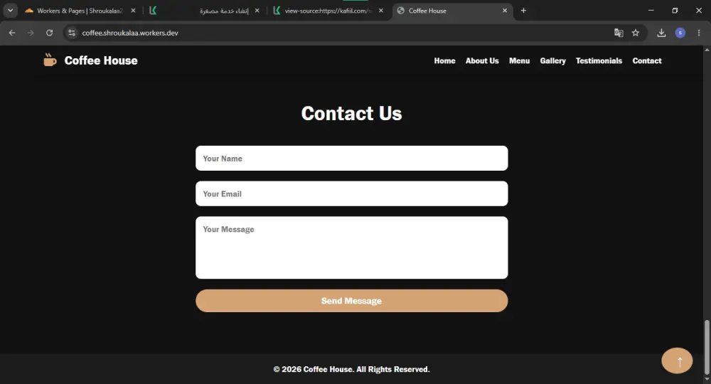 تصميم وبرمجة صفحة هبوط (Landing Page) متجاوبة باستخدام HTML وCSS وJavaScript