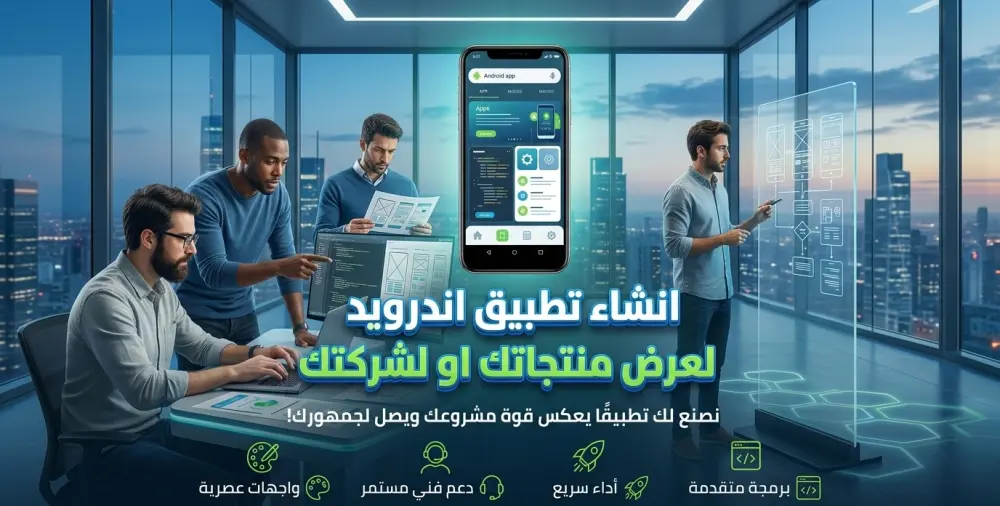 انشاء تطبيق اندرويد لعرض منتجاتك او لشركتك