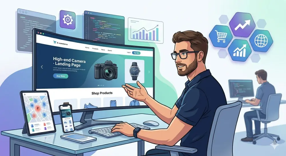 تصميم وبرمجة صفحة هبوط (Landing Page) احترافية لزيادة مبيعات
