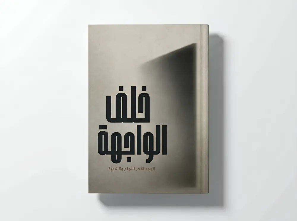 أقدم تصميم غلاف كتاب إلكتروني متكامل يشمل الغلاف الأمامي والخلفي، مصمم خصيصًا للعرض الرقمي