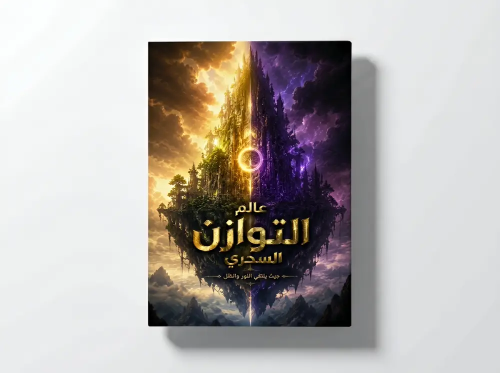 أقدم تصميم غلاف كتاب إلكتروني متكامل يشمل الغلاف الأمامي والخلفي، مصمم خصيصًا للعرض الرقمي