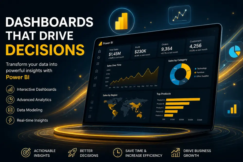 تحليل البيانات وإنشاء Dashboard احترافي باستخدام Power BI
