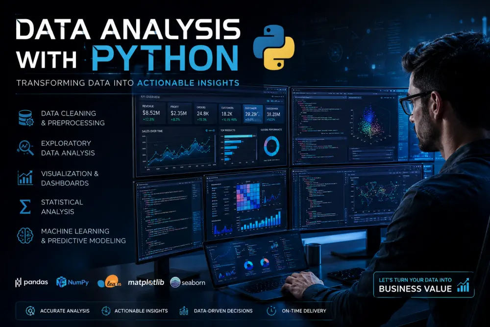 تحليل البيانات باستخدام Python واستخراج تقارير احترافية لدعم القرارات