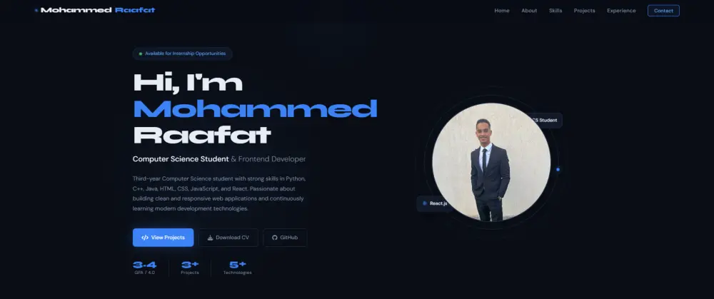 تصميم Portfolio احترافي يعكس هويتك و يعرض أعمالك
