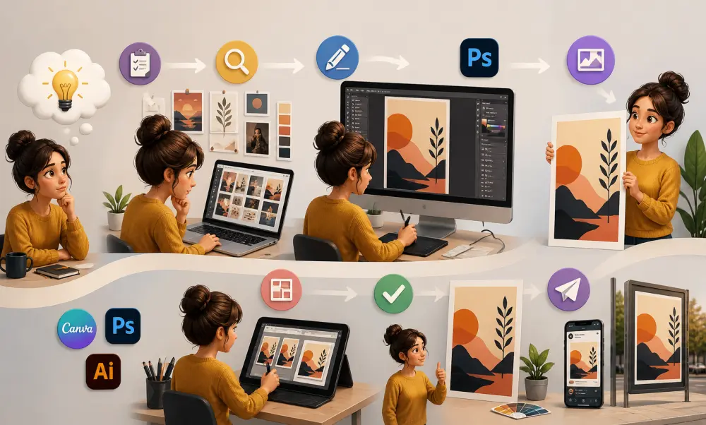 تصميم بوسترات إبداعية تجذب الانتباه