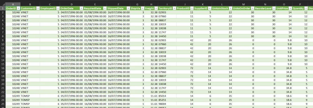 ادخال بيانات Excel , SQL