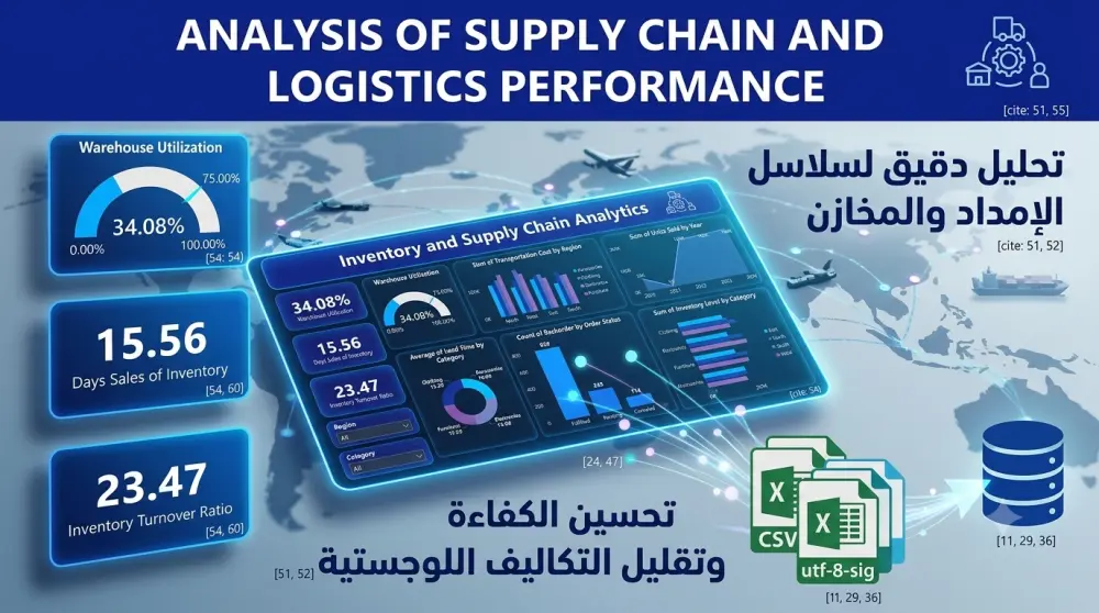 تحليل بيانات سلاسل الإمداد والمخازن ورفع كفاءة التوريد | Supply Chain