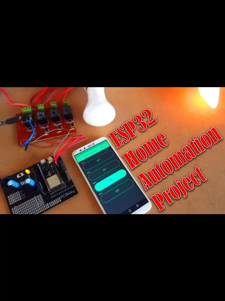 أحتاج إلى تنفيذ مشروع Smart Home باستخدام ESP32 للتحكم في الأجهزة المنزلية عبر الهاتف أو الإنترنت.