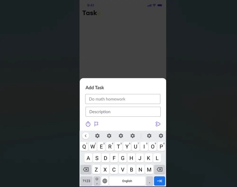 Tasky لإدارة المهام بواجهة احترافية ومتجاوبة، يتيح إضافة وتعديل وحذف المهام، وتنظيمها حسب الأولوية أو الحاله.