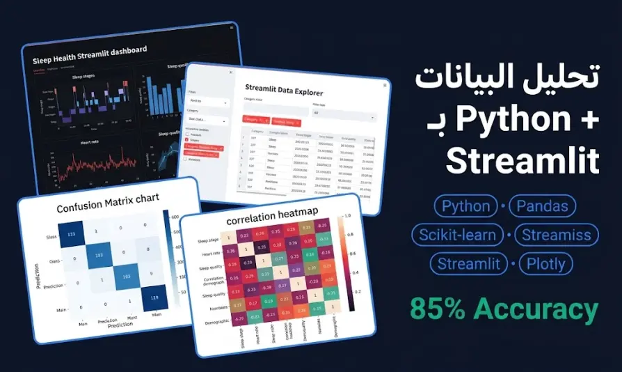 تحليل بياناتك ببايثون وبناء داشبورد تفاعلي بـ Streamlit