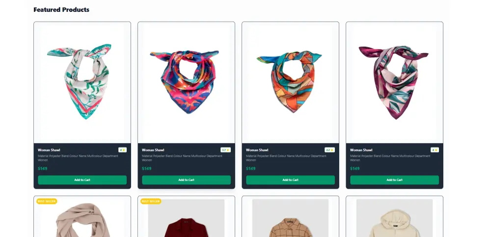 تطوير موقع تجارة إلكترونية احترافي بـ React + Vite