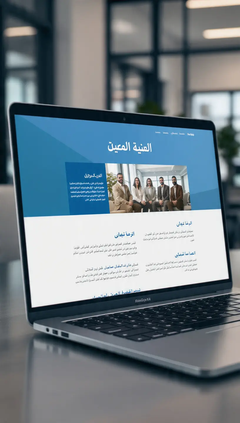 تصميم موقع تعريفي احترافي متجاوب مع دومين واستضافة