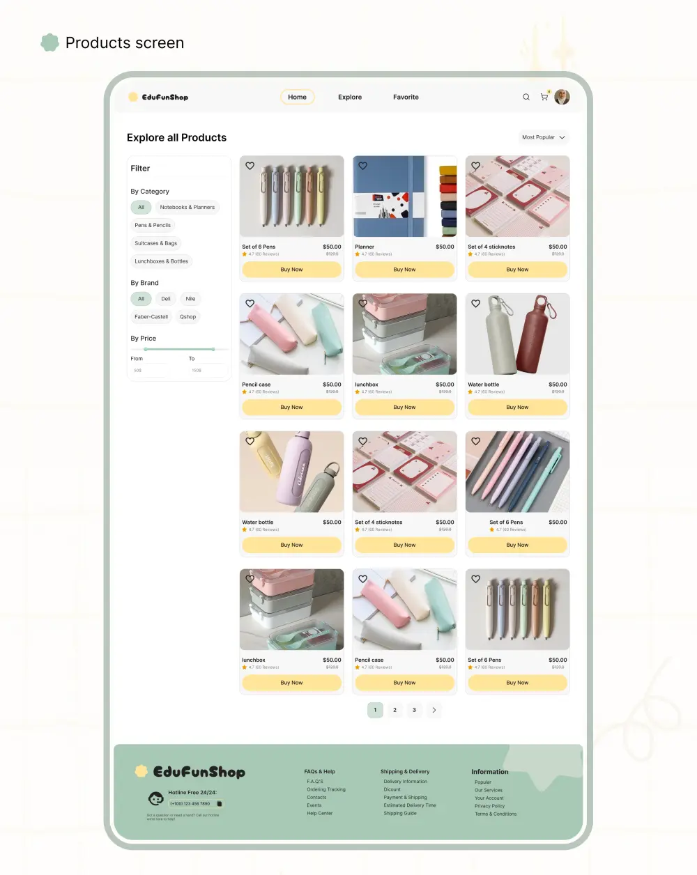 تصميم واجهات UI UX احترافية للمتاجر الإلكترونية