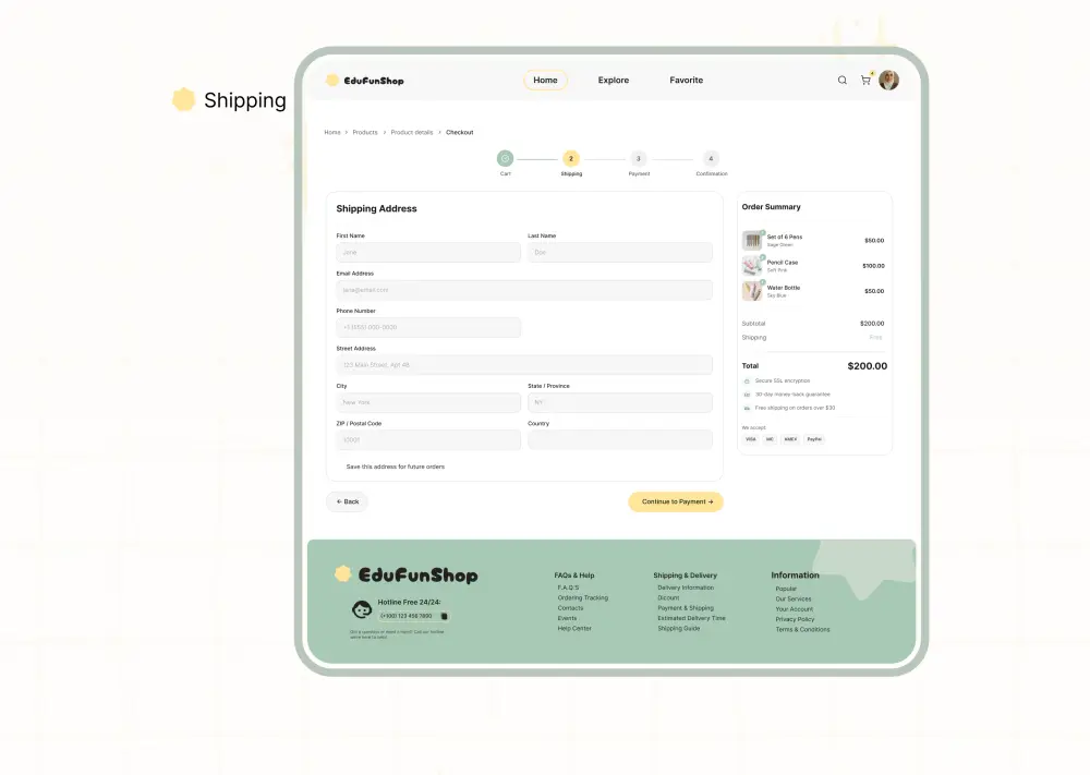 تصميم واجهات UI UX احترافية للمتاجر الإلكترونية