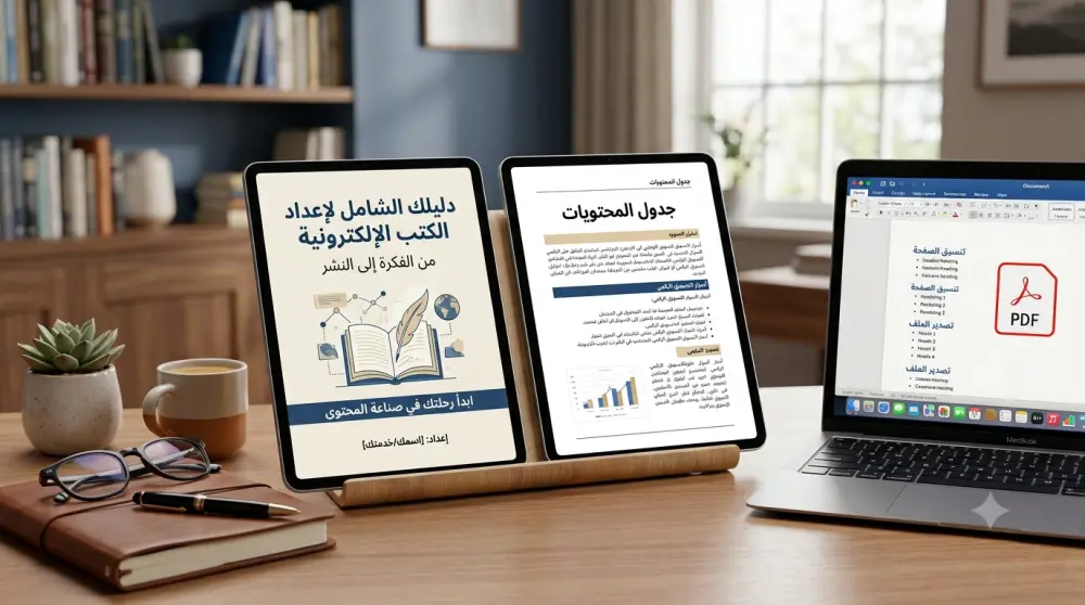 كتابة وتنسيق كتب إلكترونية وأدلة إرشادية حصرية ومبتكرة