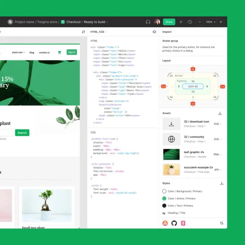 خدمة تحويل Figma/XD/PSD إلى HTML