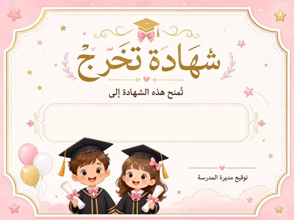 تصميم شهادات تقدير احترافية وكروت تكريم جاهزة للطباعة بجودة عالية
