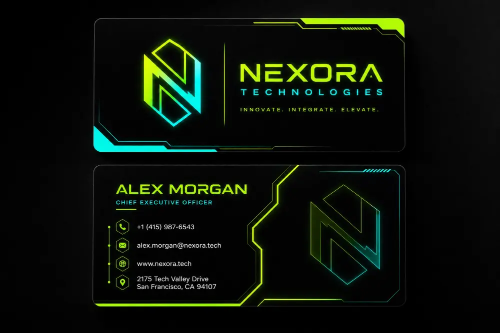 تصميم كرت شخصي(بطاقة اعمال) جاهزة للطباعة- Business card design