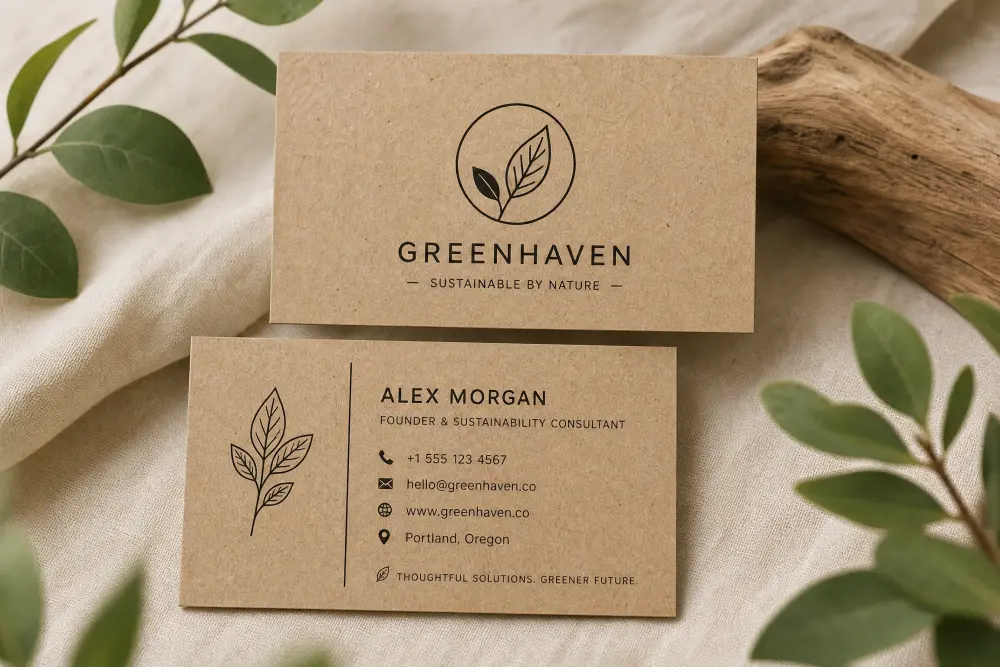 تصميم كرت شخصي(بطاقة اعمال) جاهزة للطباعة- Business card design