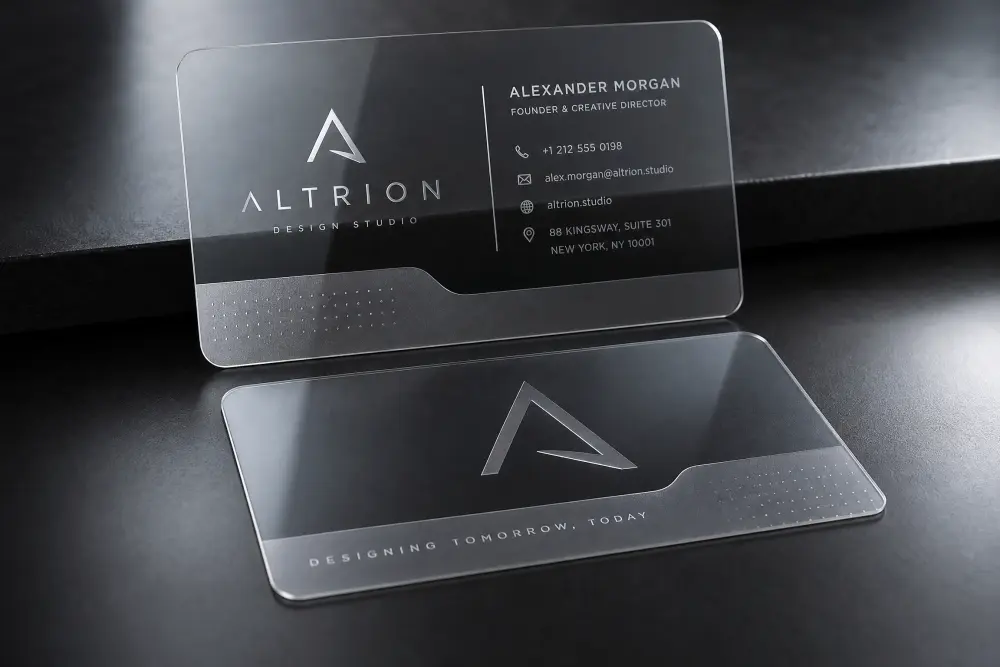 تصميم كرت شخصي(بطاقة اعمال) جاهزة للطباعة- Business card design