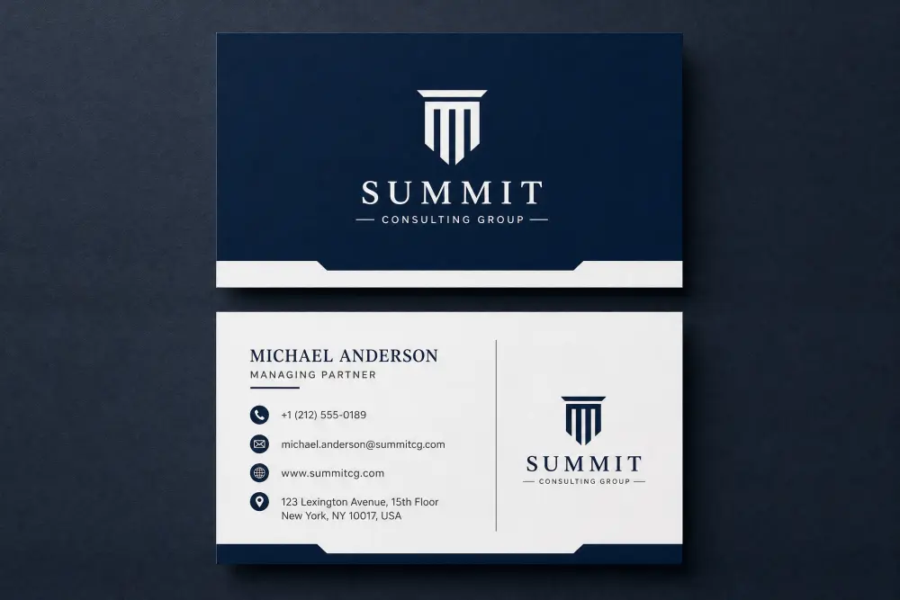تصميم كرت شخصي(بطاقة اعمال) جاهزة للطباعة- Business card design
