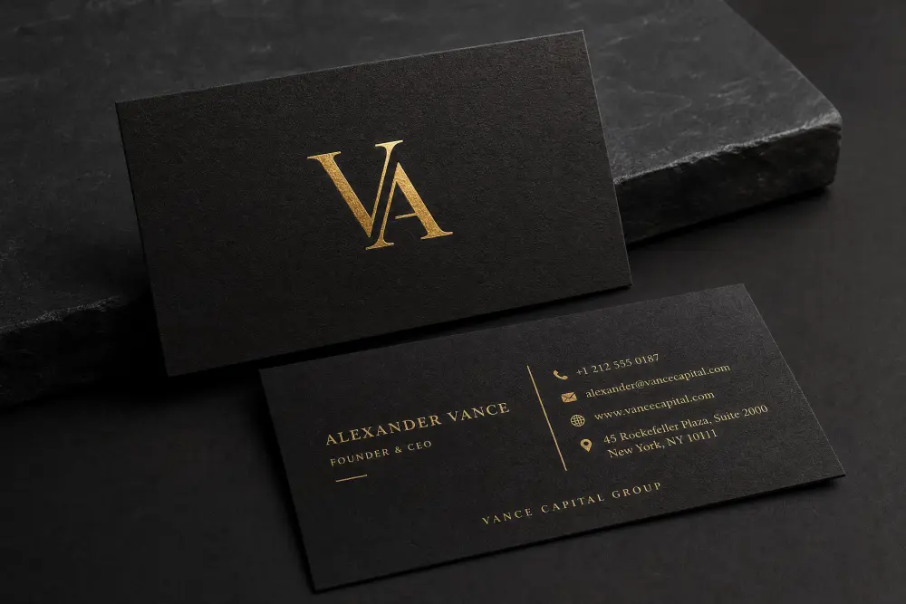تصميم كرت شخصي(بطاقة اعمال) جاهزة للطباعة- Business card design