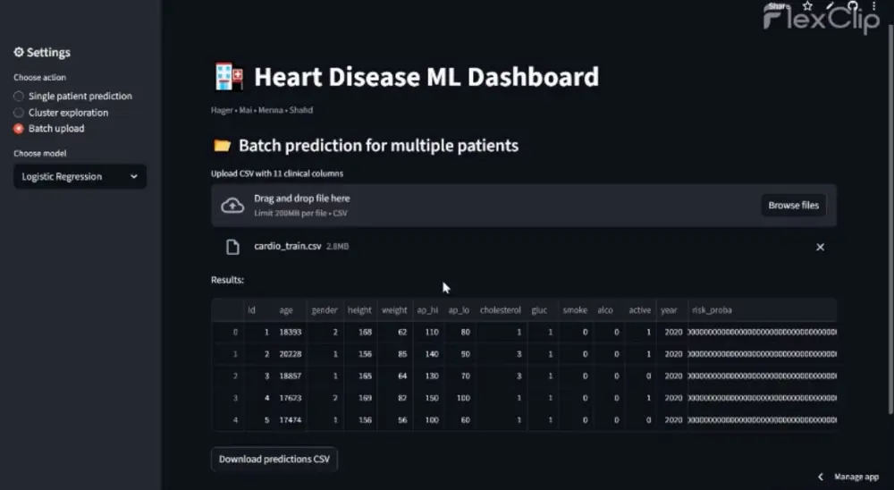 موديل التنبؤ بأمراض القلب بالذكاء الاصطناعي