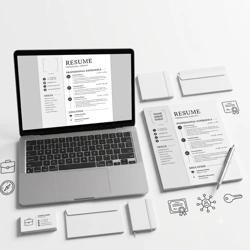 تصميم سيرة ذاتية (CV) احترافية ومتوافقة مع أنظمة ATS