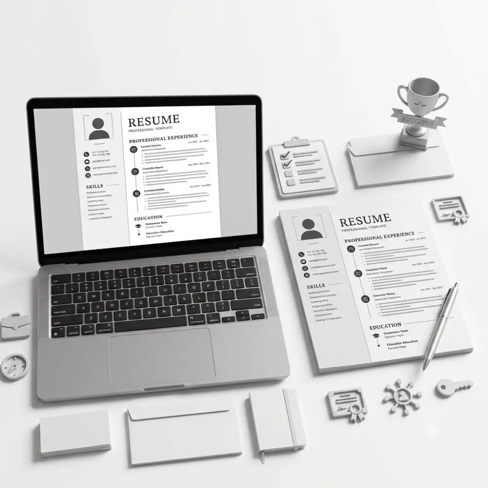 تصميم سيرة ذاتية (CV) احترافية ومتوافقة مع أنظمة ATS