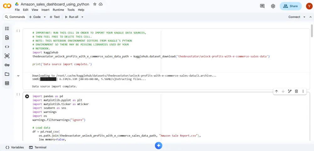 تحليل البيانات وتنظيفها باستخدام Python مع تصميم Visualizations احترافية