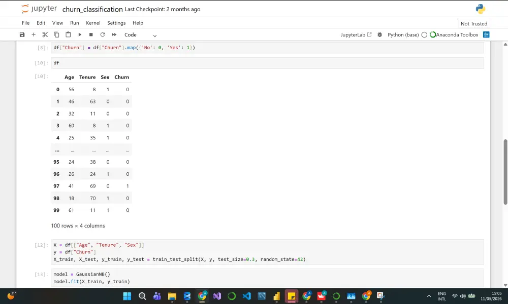 أقوم ببناء تطبيقات Machine Learning احترافية باستخدام Python وStreamlit لعرض التوقعات وتحليل البيانات من خلال واجهة تفاعلية حديثة وسهلة الاستخدام.