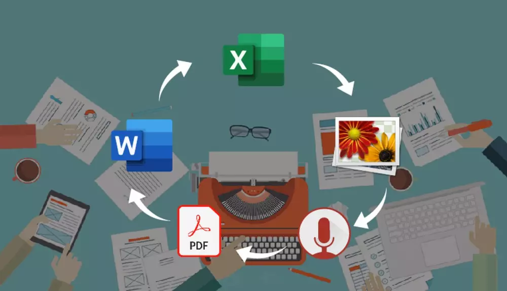 تفريغ الملفات والمقاطع الصوتية و المواقع بثلاث لغات مختلفة