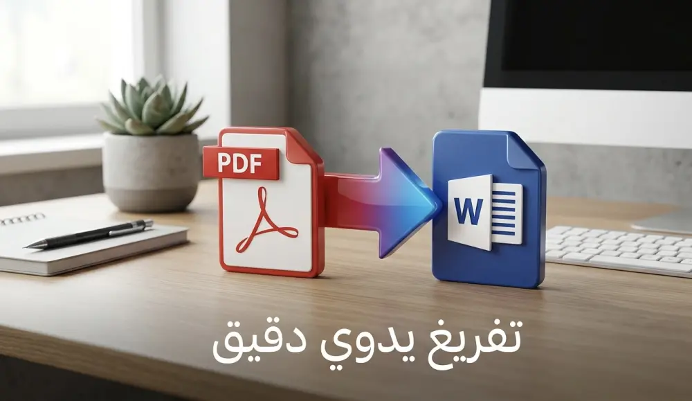 تفريغ ملفات PDF والصور الممسوحة ضوئياً إلى Word بتنسيق يدوي دقيق