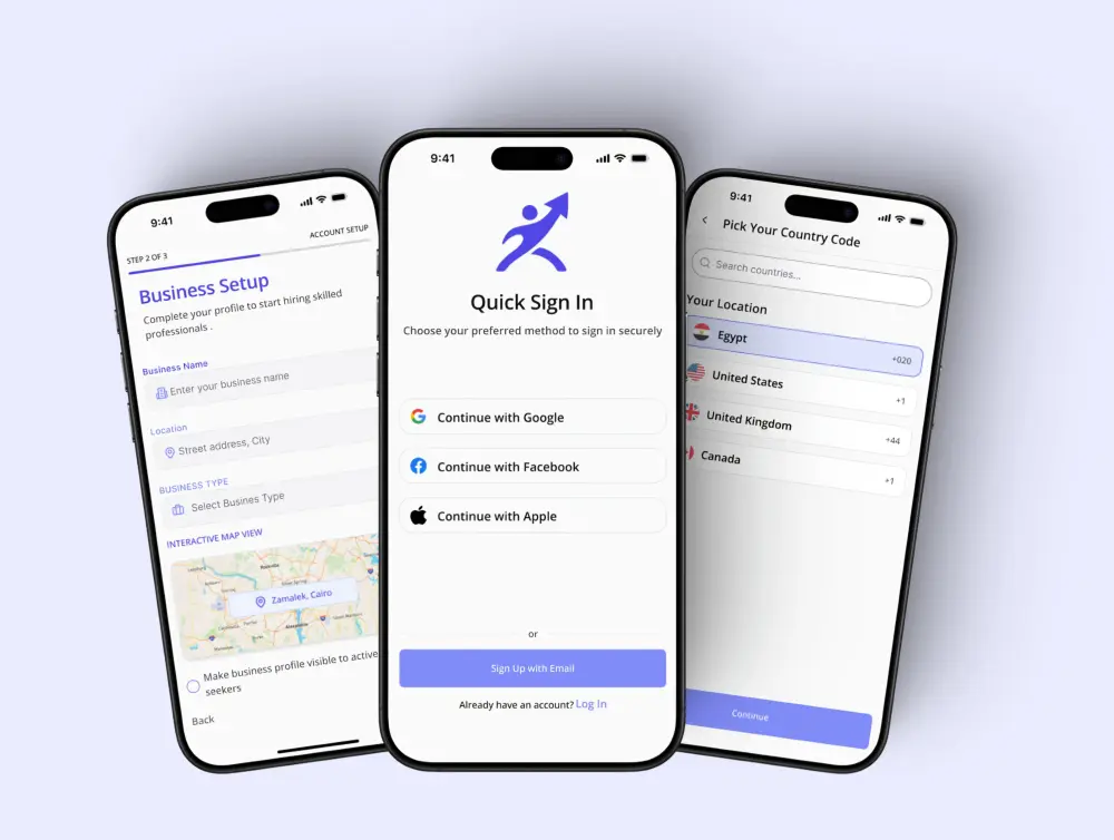 تصميم UI/UX متكامل للتطبيقات مع Prototype تفاعلي بـ Figma